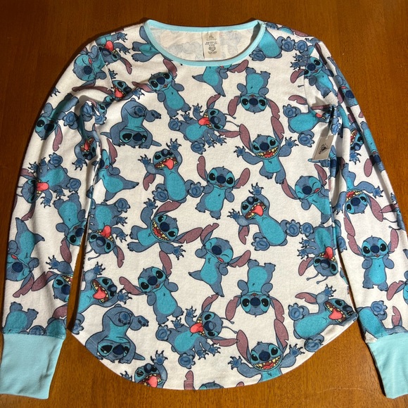 Stitch's soft sleep shirt with contrast trims Size large - Picture 3 of 5